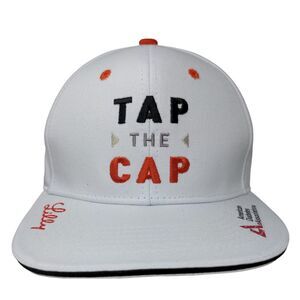 Eli Lilly Men's Snapback Hat White Tap The Cap #35 Embroidered Logo Adjustable